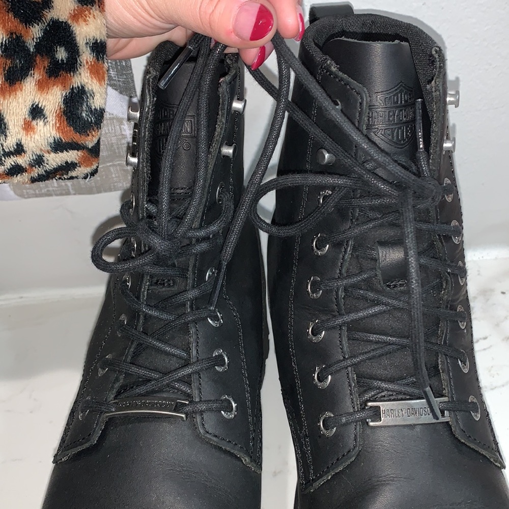 Harley Davidson Lace Up Leather boots - Picture 17 of 17